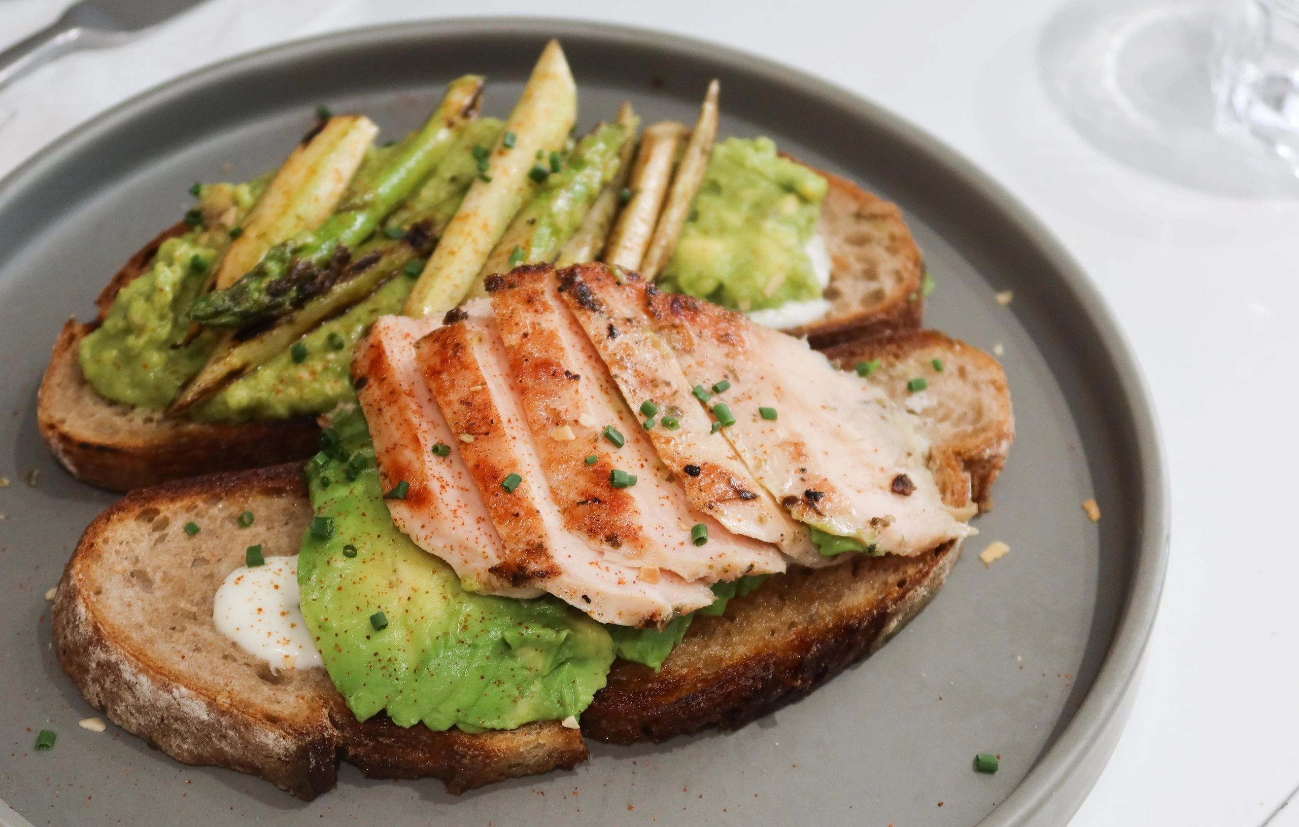 Veg grilled sandwich served on a plate