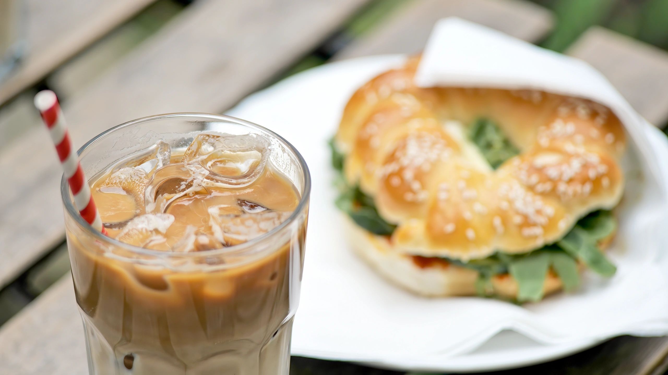Coffee and snack at CoffeeFlix Cafe