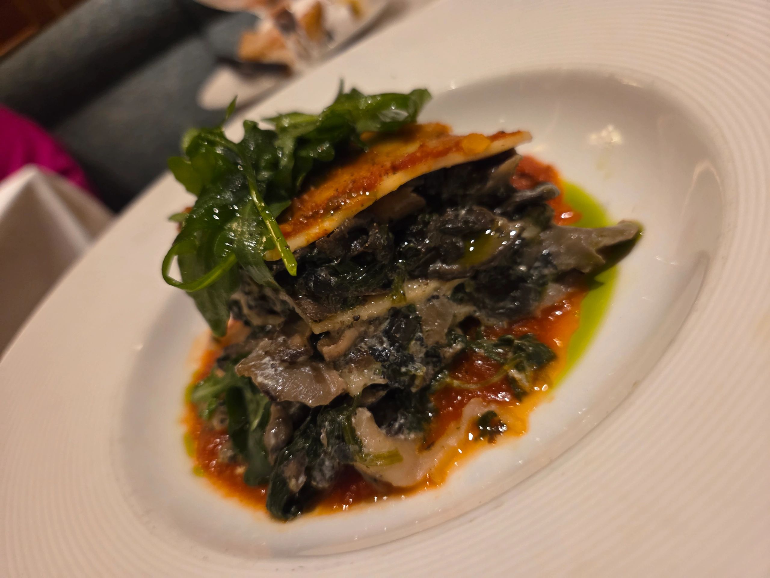 Fresh vegetarian cafe dish plated beautifully